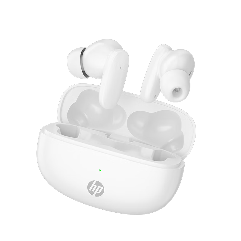 HP 2026 Latest Bluetooth Wireless In-Ear Sports Earphones Long Battery Life Comfortable for Extended Wear Pearl White