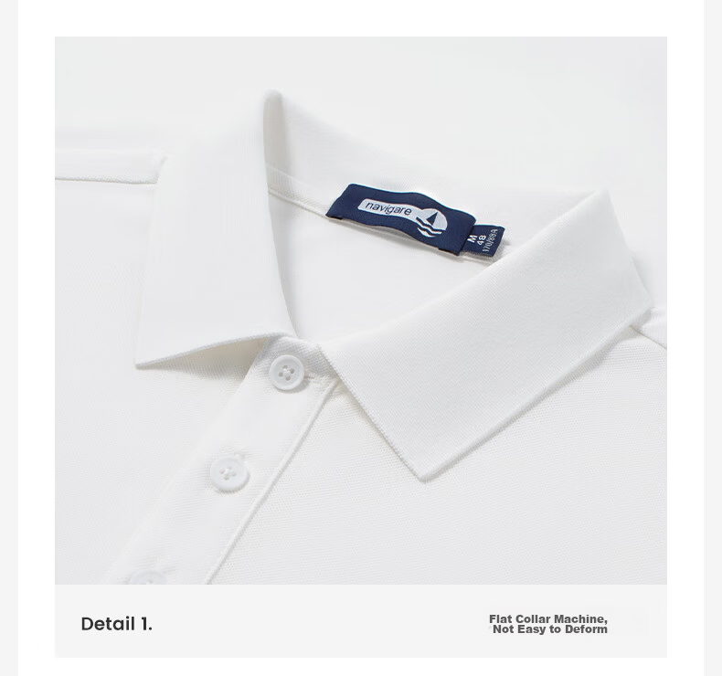 Navigare Small Sailboat Spring Summer Commuter Casual Polo Shirt Men Quick-Dry Lightweight Short Sleeve X1325525511 38