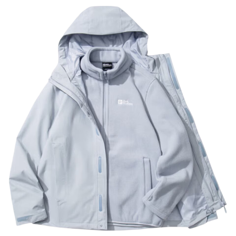 JackWolfskin CRUSH'IN Fleece Liner 3-in-1 Jacket 5012776 Black M
