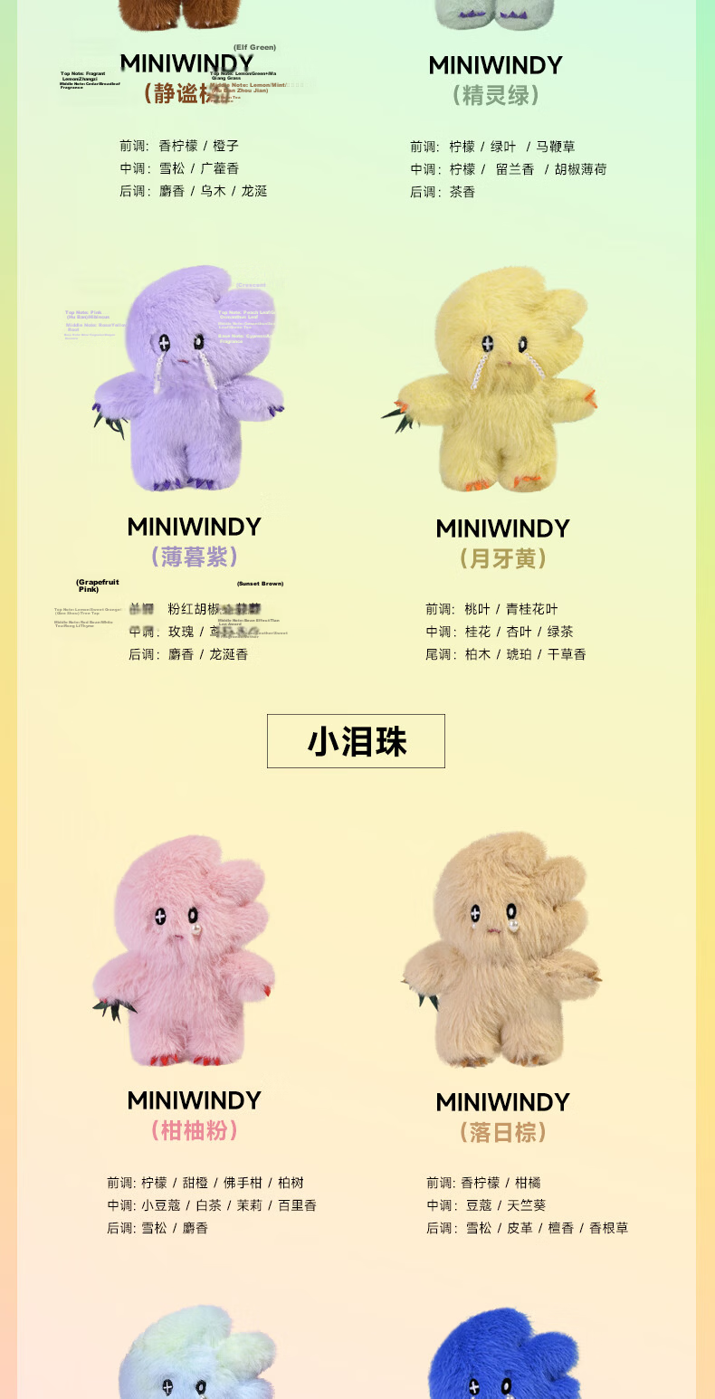 FUFUSOUL MiniWindy Fragrant Doll, Birthday Gift for Girls, Plush Pendant, Graduation Gift, Qimengcai 4