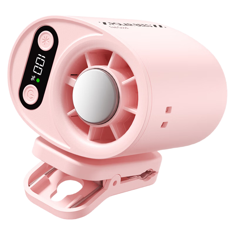 PolarBees Arctic Bee Portable Mini Fan Waist Hanging Handheld Neck Hanging Clip Desktop USB Rechargeable High-Speed Ultra-Quiet Cooling Fan with Long Battery Life