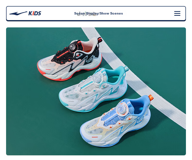ERKE Kids Boys Sneakers Children's Dial Buckle Mesh Breathable Durable Basketball Shoes Microcrystalline White/Black/Silver Size 38 18