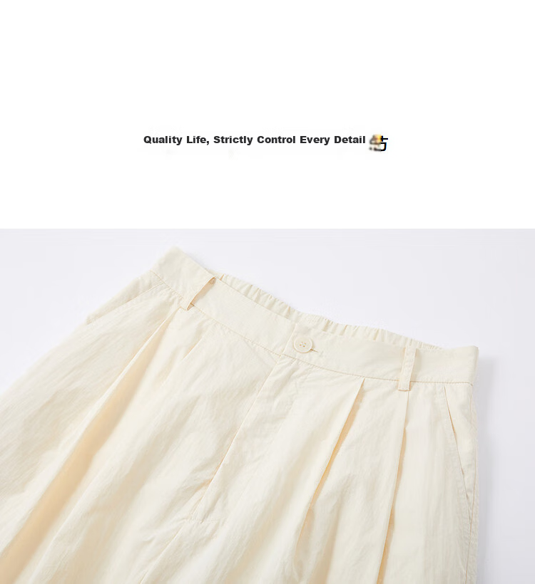 Demana Relaxed Wide-Leg Magic Spring Elastic Waist Pleated Loose Slimming Concealing Casual Pants for Women Premium Feel 12