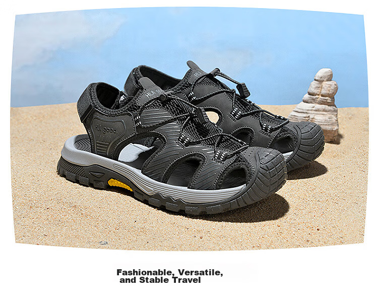 HLA Hailan Home Men's Outdoor Casual Sports Closed-Toe Sandals 9