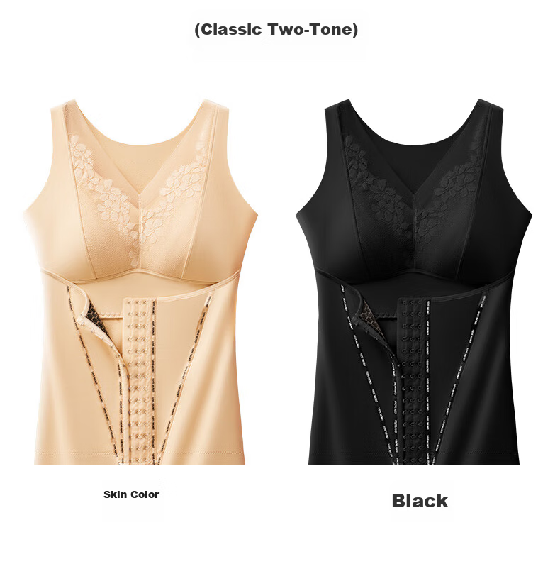 LangSha Postpartum Shapewear Slimming Vest with Chest Pads Strong Tummy Control Waist Cincher Seamless Thermal Tank Top for Women 9