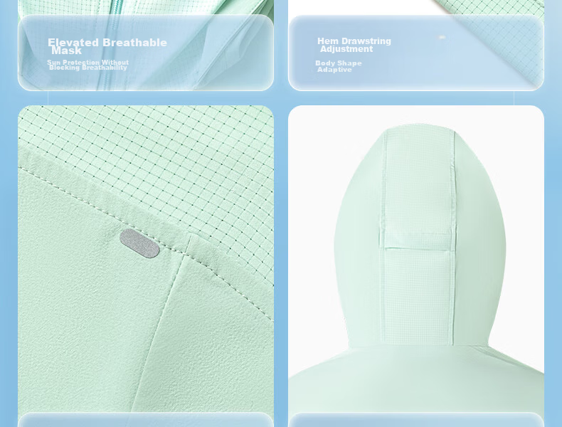 Meilicheng Unisex Sun Protection Jacket Comfortable Stylish Loose Slim Cooling Technology Couple Sunproof Coat M653WFS001 30