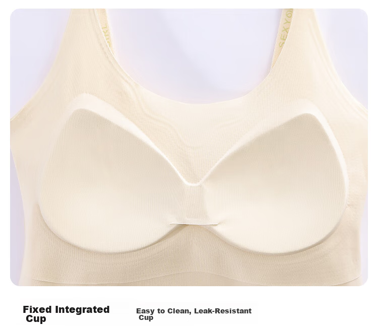 FitonTon Women's Ice Silk Camisole with Chest Pad, Bra-Free Wearable, Basic Layering Tank Top with Built-in Cup, Beautiful Back Design 15
