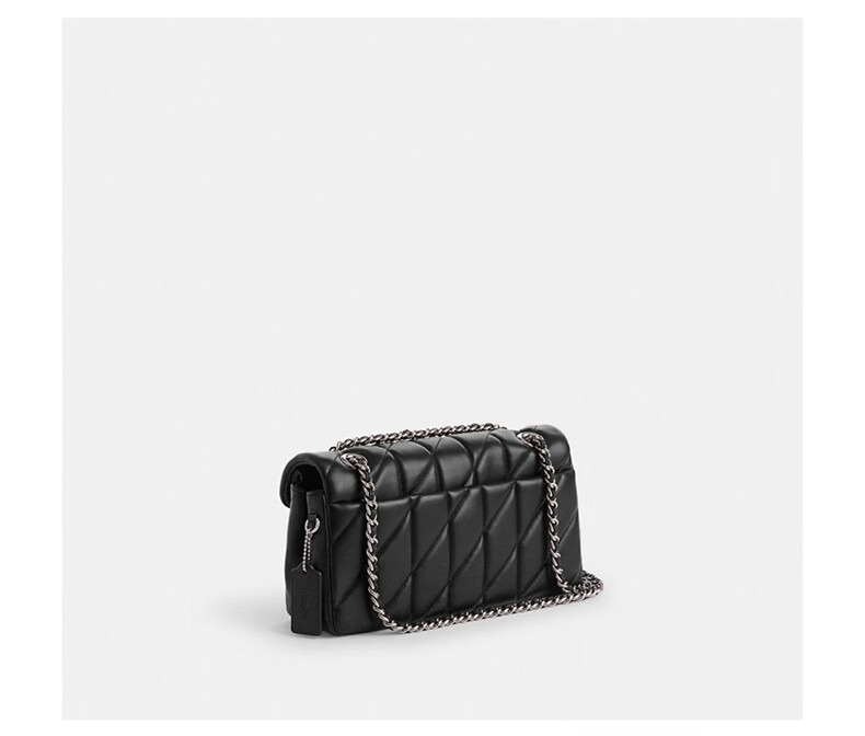 COACH Women's TABBY Medium Shoulder Bag Crossbody Bag Black CP150 Chic Gift 7