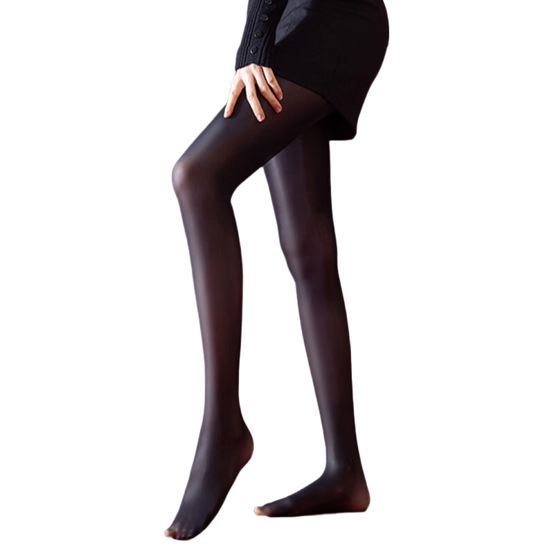 Caiyue Ma Oil Women's Slimming Beautiful Leg Shiny Stockings Sexy Silky Thin Glossy Black Pantyhose