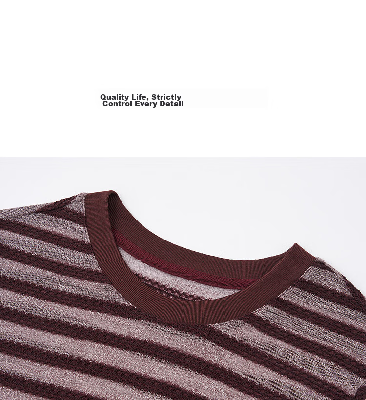 Demana "Piano Overture" Summer Retro Colorblock Round Neck Short Sleeve Stretch Slimming T-Shirt for Women High-End Feel 15