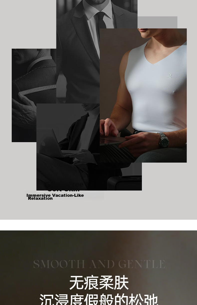 MONTAGUT 80s Modal Seamless Vest Men's Summer Thin Sports Fitness Ice Silk Cooling Tank Top 16