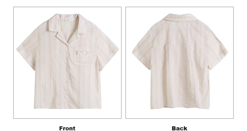 TonLion 2026 Summer Women's Short Sleeve Striped Commuter Sweet Shirt 18
