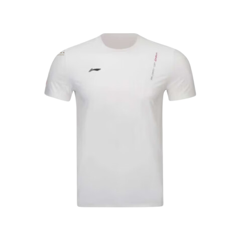 Li-Ning 26th Edition Honor Men's Short Sleeve T-Shirt Summer Breathable Moisture-Wicking Quick-Dry Sports Tee China National Team Half Sleeve Shirt