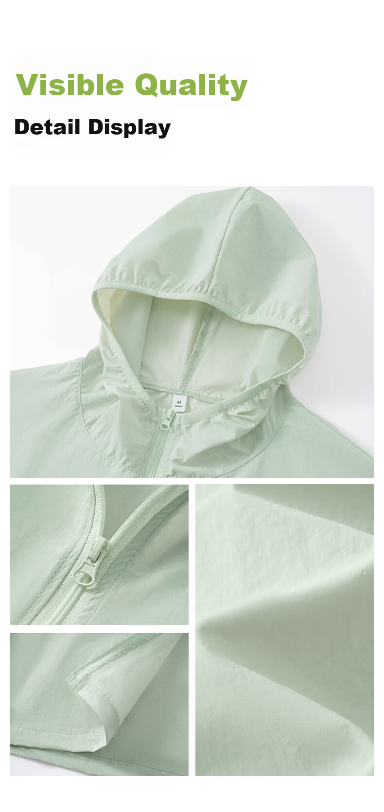 Jeanswest Men's Summer Outdoor UPF50+ Lightweight Loose UV Protection Skin Jacket Sunscreen Coat 17