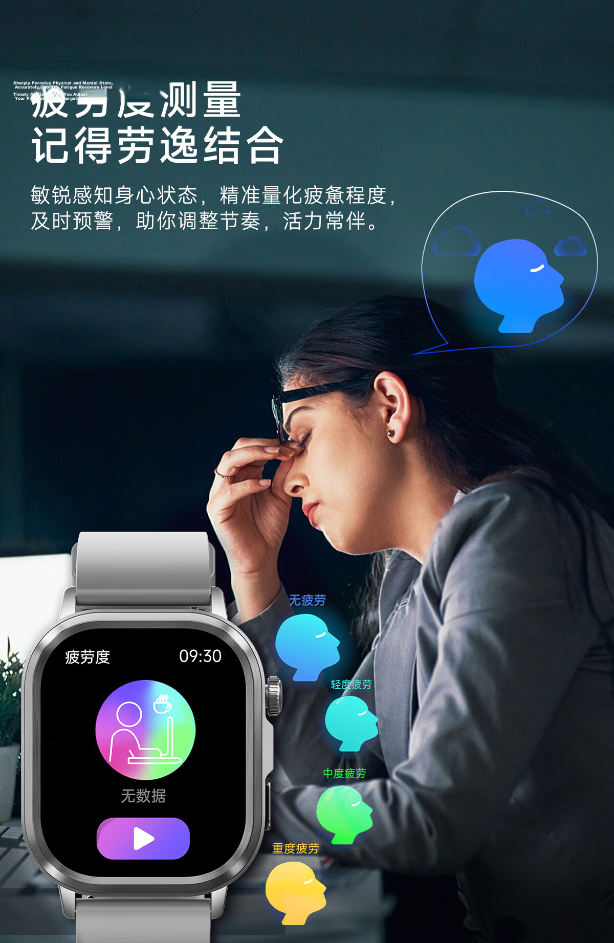 EG Smartwatch AI Multifunctional Heart Rate Health Sports HD Waterproof Watch Blood Oxygen Blood Pressure Body Fat Monitoring Bracelet 7