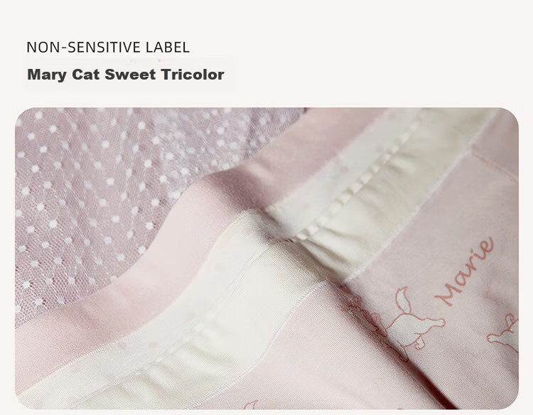 Gukoo Modal Women's Underwear Spring Summer Marie Cat Collaboration New Pure Cotton Crotch Ladies Underwear Set L 5