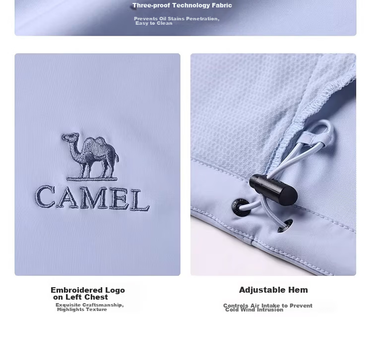 Camel [Three-Proof] Unisex Outdoor Softshell Jacket Women's Spring 2026 Windproof Water-Repellent Insulated Oil-Resistant 23