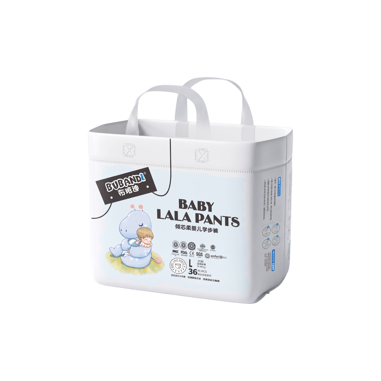 Bubandi [Transparent Traceability] Qingxin Soft Baby Training Pants Pull-Ups L 72 Pieces Summer Ultra-Thin Breathable Diapers