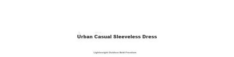 Demana Quick-Dry Sun Protection Series Summer Lightweight Outdoor Two-Piece Style Drawstring Sleeveless Loose Slim Casual Women's Dress 4