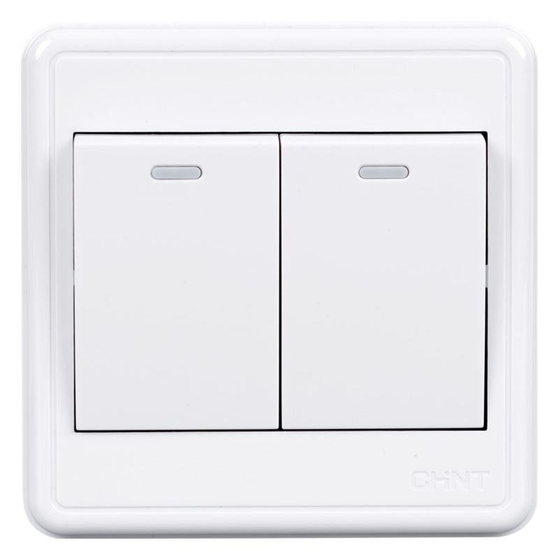CHNT Surface-Mounted Switch And Socket Panel, 1c Series, Two-Way Double Control