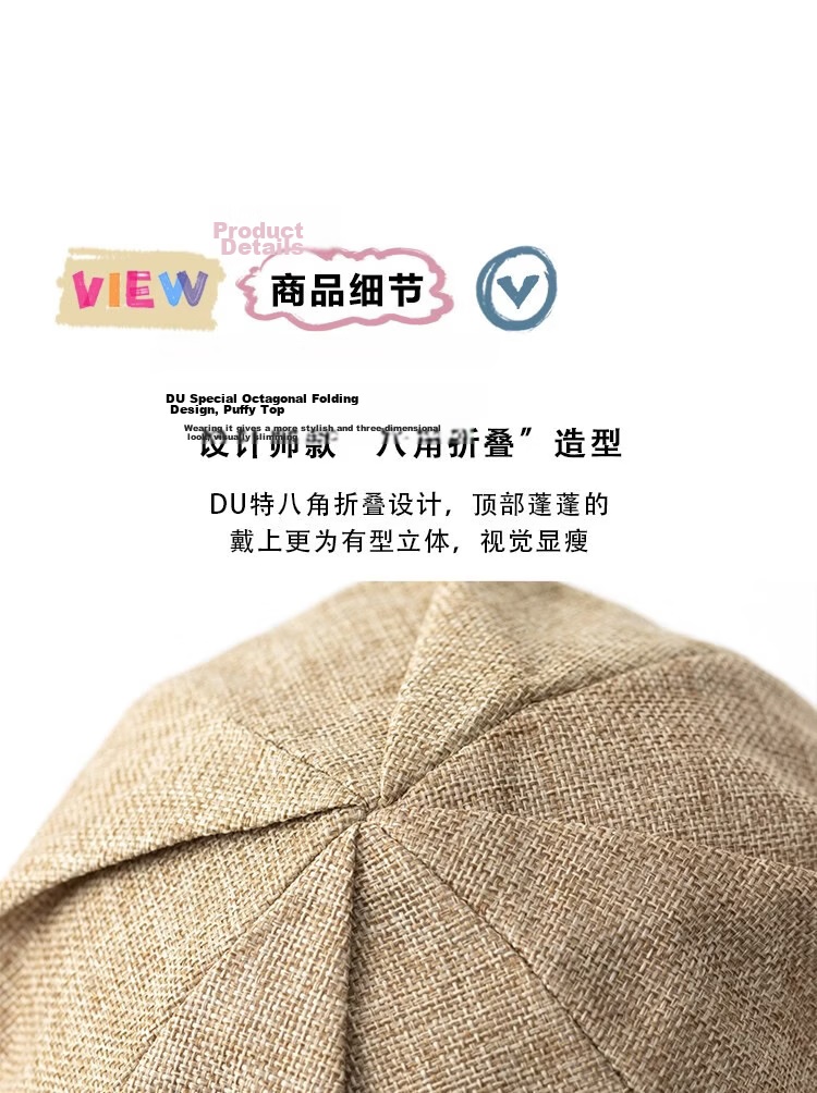 Lagur Lightweight Paper-Feel Japanese Hemp Edge Fisherman Hat Breathable Thin Sunshade Foldable Midnight Blue 7