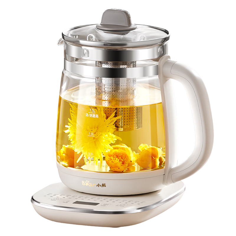 Bear Health Pot, 2L Large Capacity Tea Maker, Constant Temperature And Heat Preservation All-In Water Boiler, 316L Maternal And Infant Material, YSH-D20T6