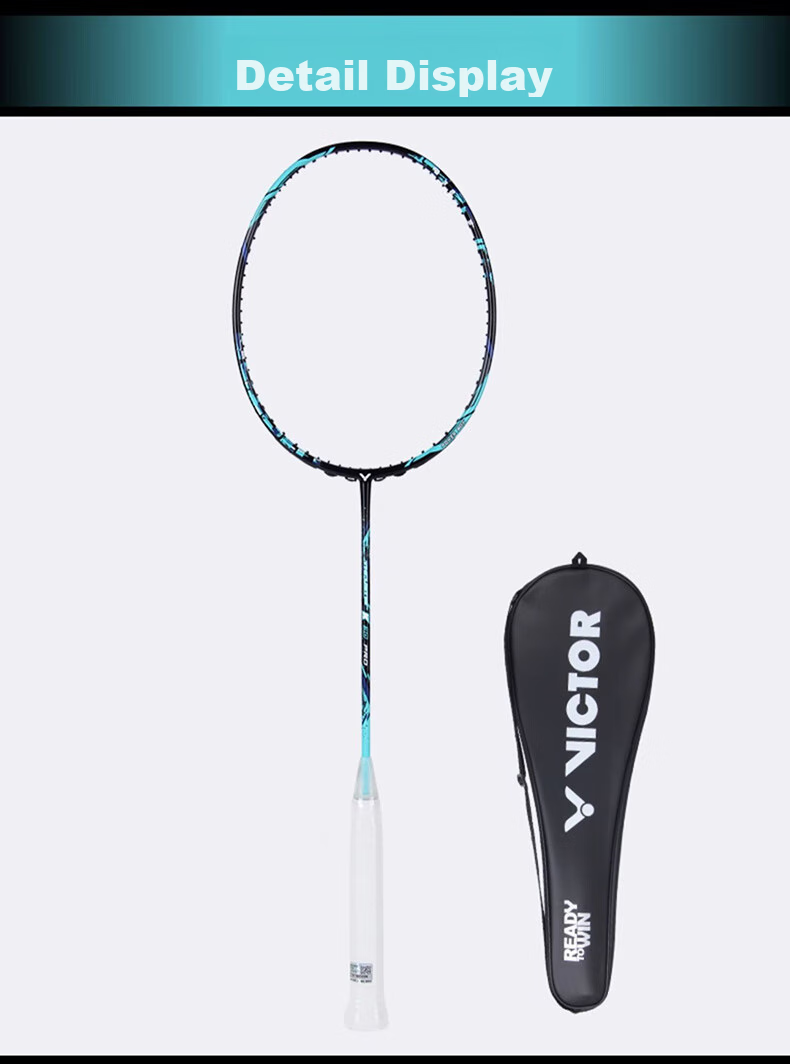 VICTOR TK-HAWK PRO Full Carbon Badminton Racket 4U Pre-Strung 26lbs Purple 10