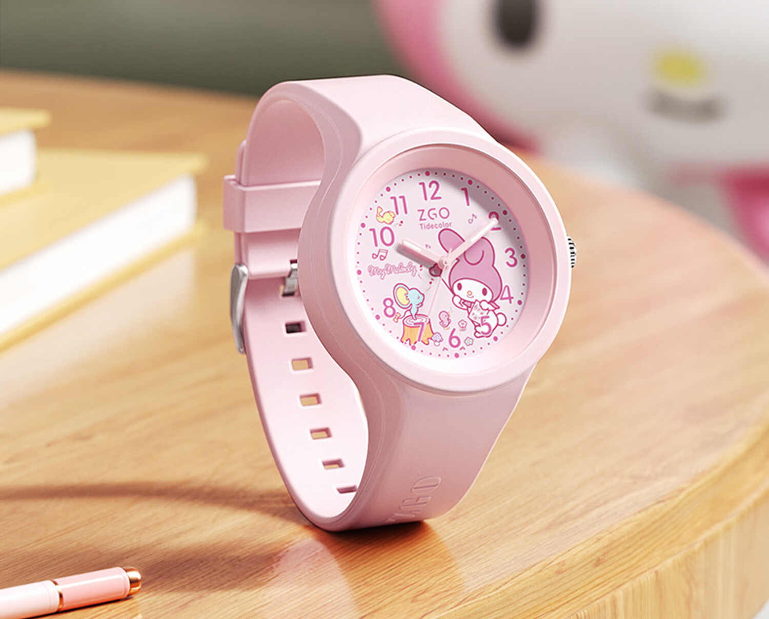ZGO X Sanrio Children's Watch for Girls Aged 6-12, Student Electronic Watch for Time-Telling, Birthday Gift, 877 Cinnamoroll 7