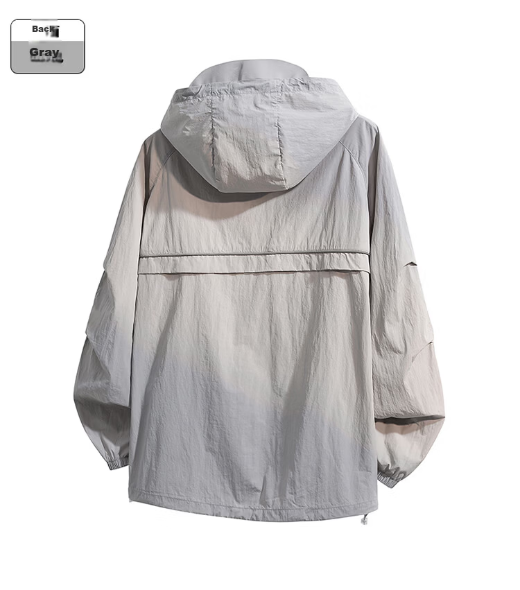 Mark Fairwhale Father's Day Gift Men's Summer Casual Lightweight Breathable Sun Protection Jacket Skin Jacket Comfortable Outdoor 12