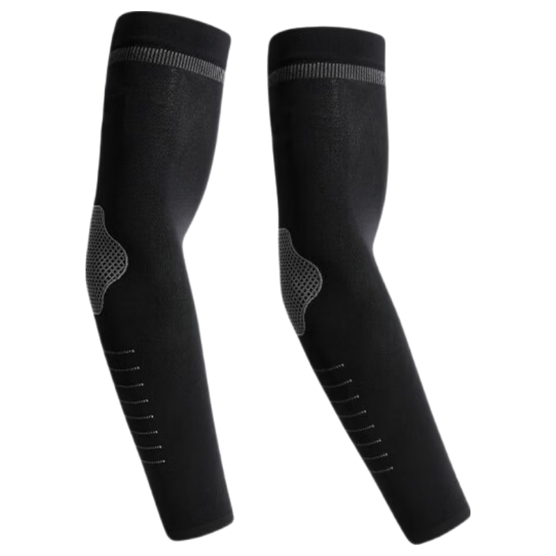 Jian Cai Men's Summer UV Protection Ice Silk Thin Cycling Sun Sleeve Arm Sleeves Gloves for Driving Enlarged Size