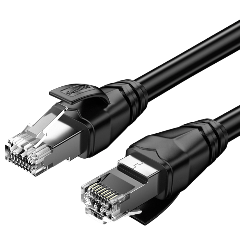 PHILIPS Cat8 Gigabit Ethernet Cable, Pure Copper Twisted Pair, for Gaming, Engineering, Home And Computer Broadband Connection, 3 Meters
