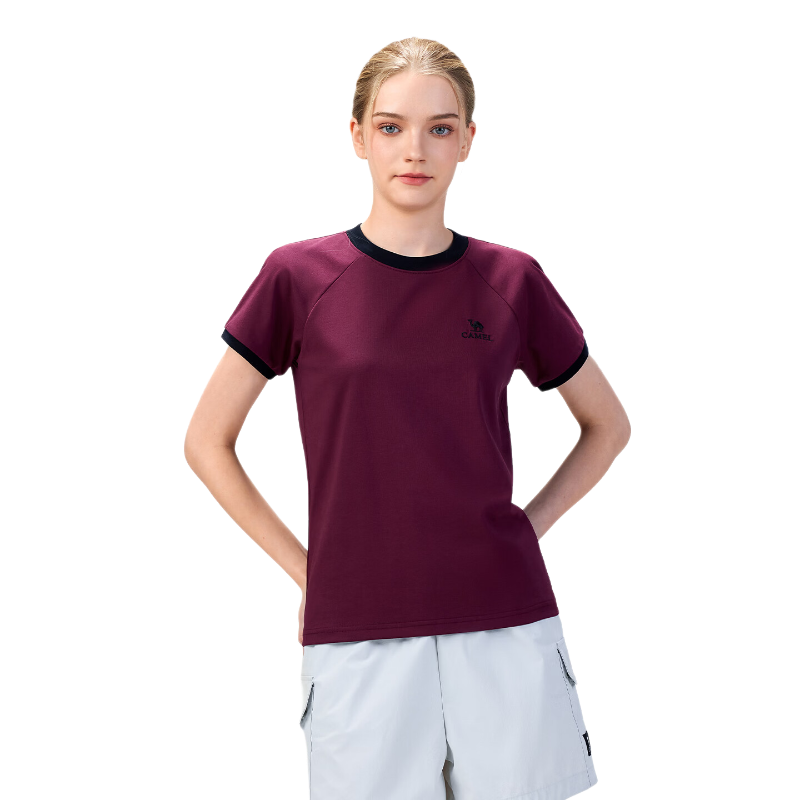 CAMEL Outdoor Quick-Dry Short Sleeve Unisex 2026 Spring Summer Breathable Sports Loose Fit Crew Neck Casual T-Shirt 9001