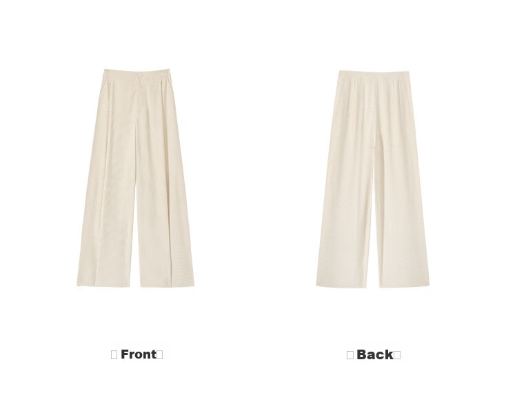 MT Casual Korean Lazy Style Autumn Fashion Fine Corduroy Comfortable Soft Wide-Leg Pants 8