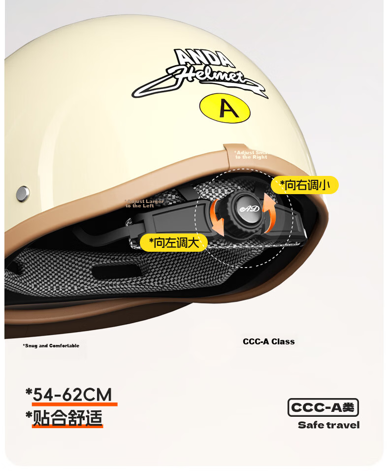 AD New National Standard Class A 3C Certified Electric Vehicle Helmet Unisex Summer Sun Protection Electric Bike Safety Helmet Women's Four-Season Universal Riding Half Helmet Motorcycle Helmet 895 Co 20