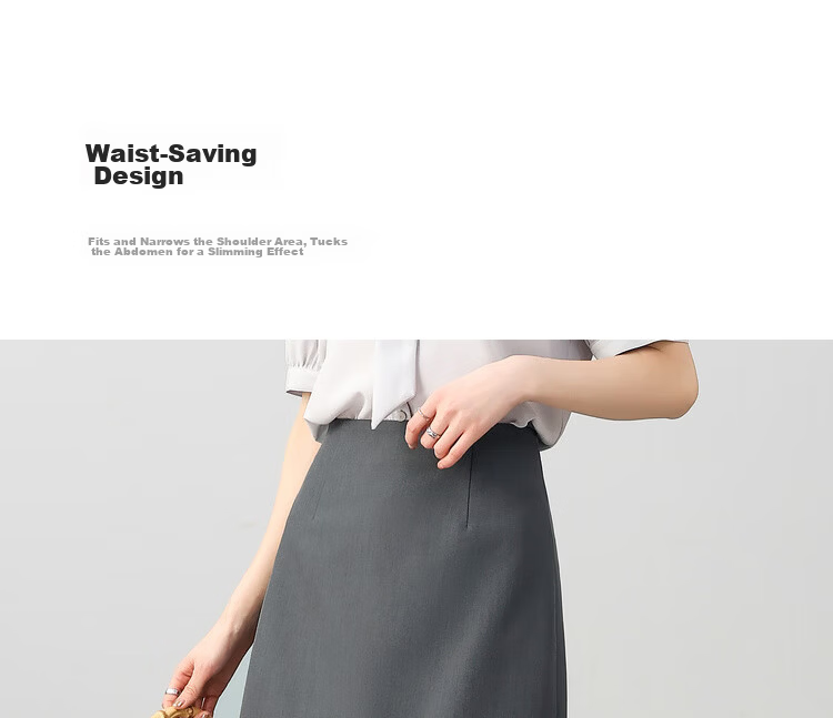 Sentubila Elegant Temperament Commuter A-Line Skirt Women Summer High-End Slim Patchwork Mesh Casual Mid-Length Skirt 5