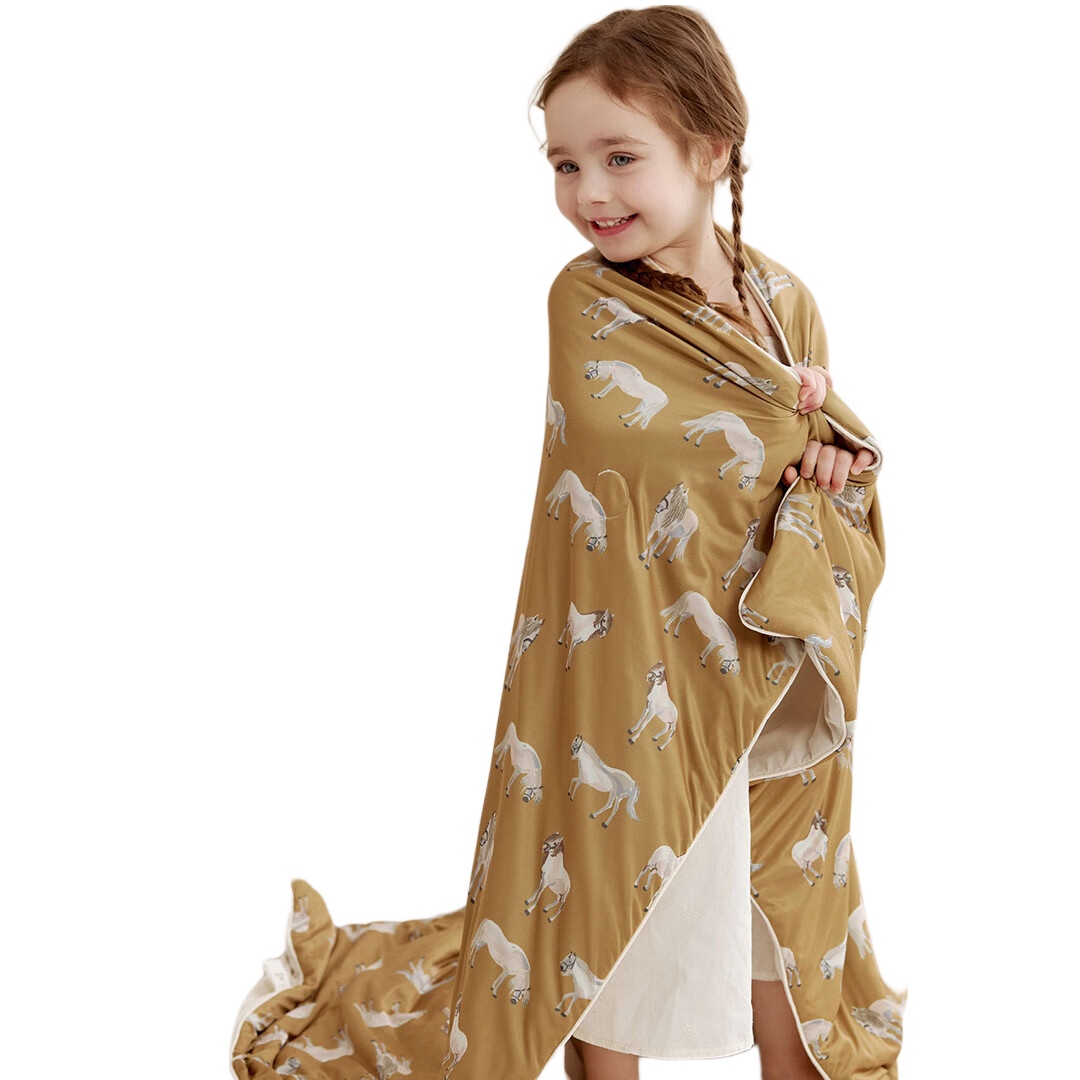 YEEHOO 100% Mulberry Silk Comforter, Washable, Maternal And Infant Class A Antibacterial, Anti-Mite Cooling Quilt, Air Conditioning Summer Cool Blanket, 105*140