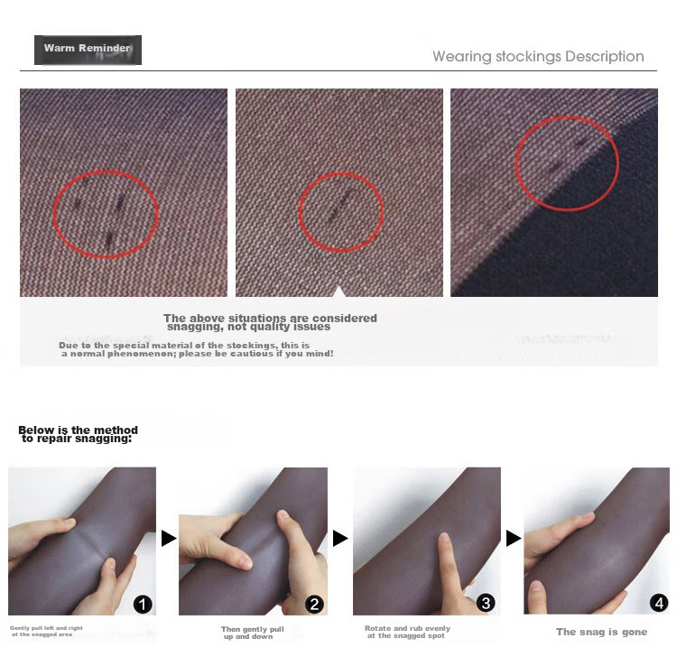 LangSha Pearl Sheer Stockings Women Ultra-thin Sexy Black Silk Lingerie Pure Desire Slightly Shiny Nude Pantyhose White 3-Pack 19