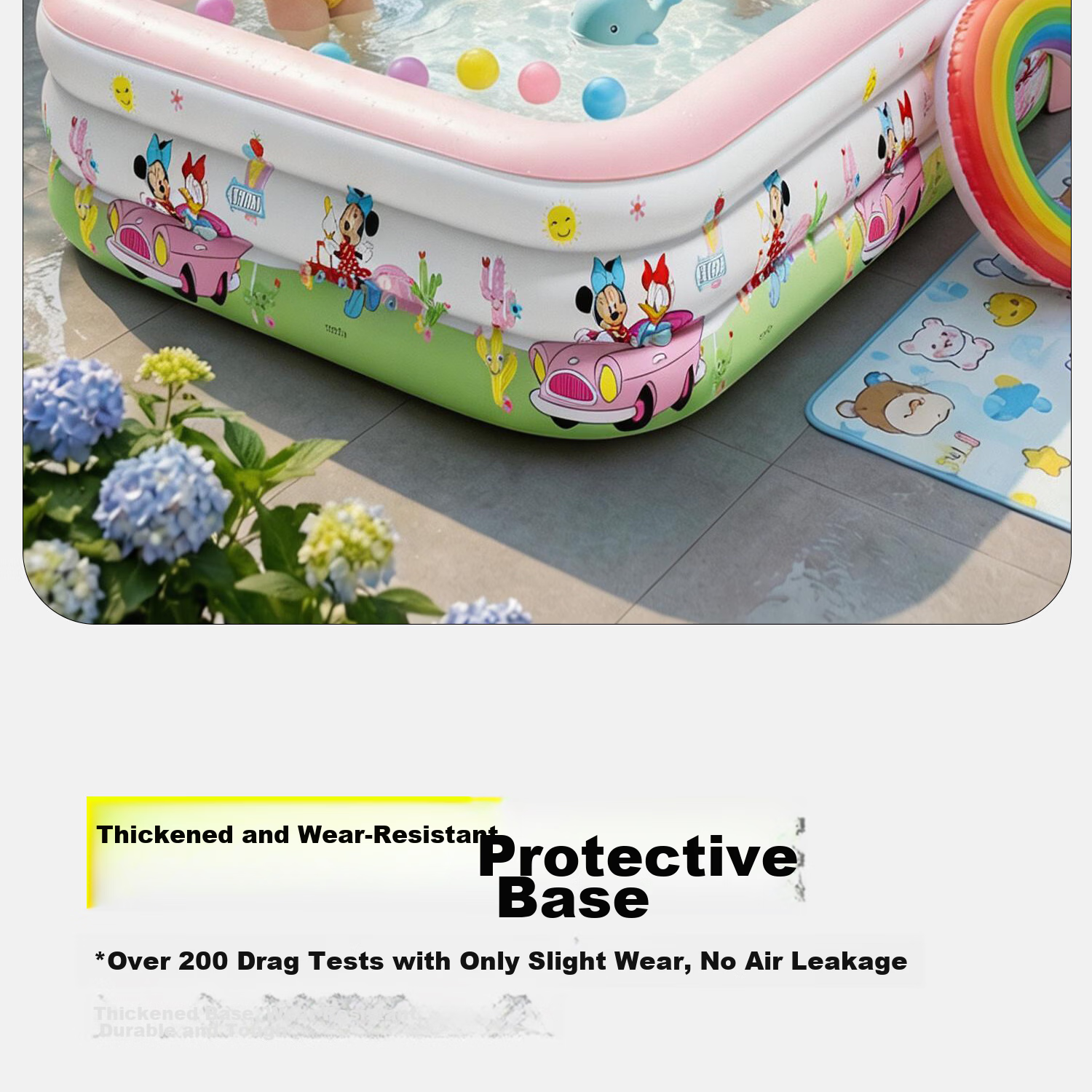 Chuandaoxiong Inflatable Children's Swimming Pool, Thickened for Adults And Kids, Baby Bath Pool, Home Outdoor Extra Large Water Pool 20