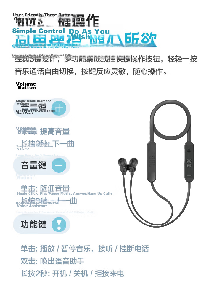 JBL TUNE 135BT Bluetooth Wireless Neckband Sports Earphones Wireless Stereo Headphones for Apple Devices Blue 14