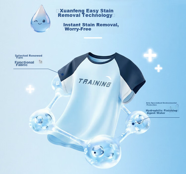 Anta Kids Sports Set Boys and Girls 2026 Summer Comfortable Breathable Short T-Shirt and Shorts Two-Piece Set A72625710 5