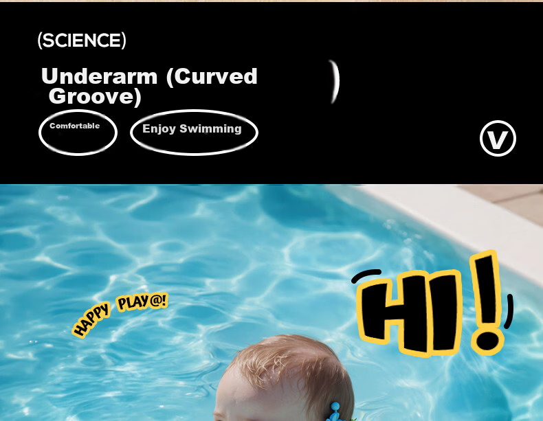 Voutdo.ing Baby Swimming Ring Inflatable-Free Underarm Float for Babies Over 6 Months 17