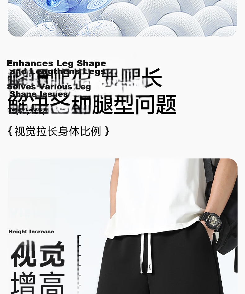 MINISO Men's Summer Ice Silk Shorts Casual Quick-Dry Sports Mid-Length Over-Knee Shorts Z Army Green XL 16