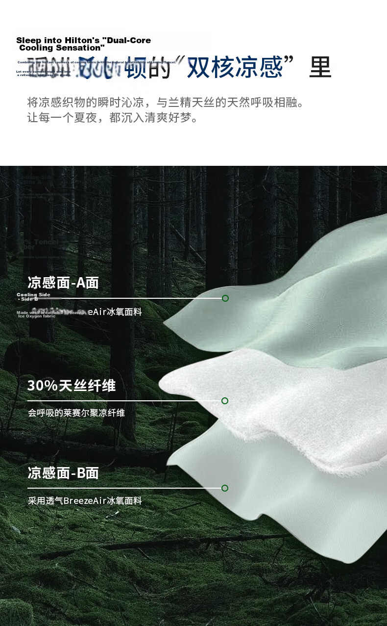 Hilton Air Conditioning Quilt Summer Cooling Quilt Core Class A Washable Tencel Quilt Qinxilv 200*230cm 4