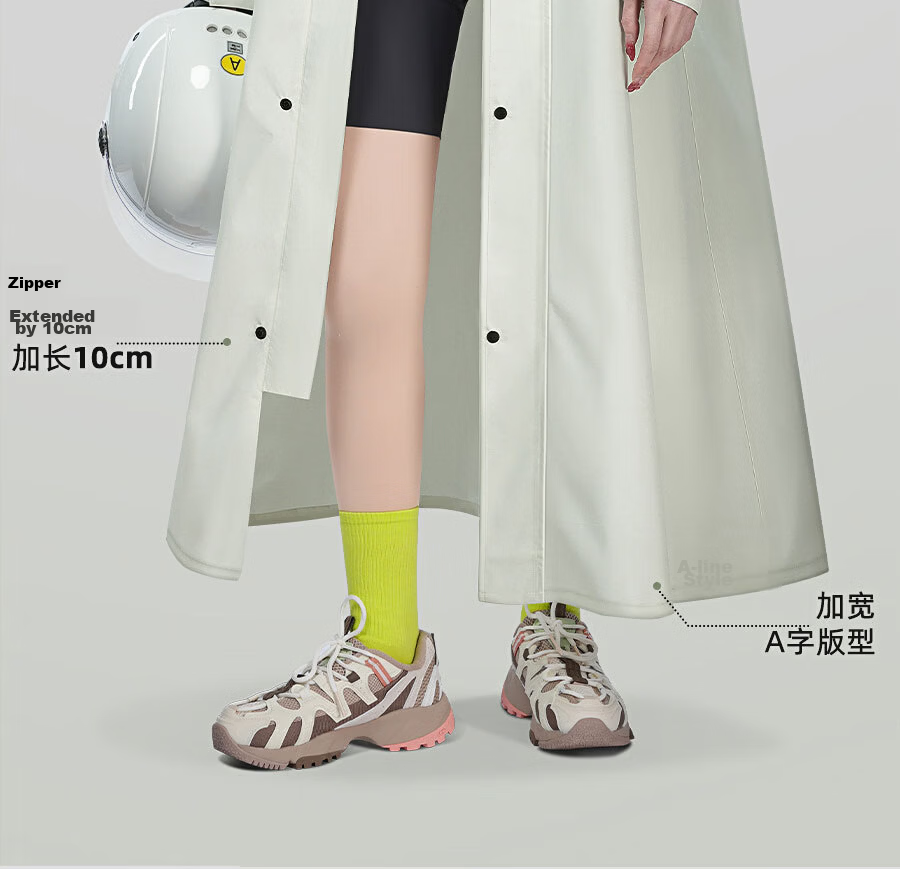 Zhengyu Women's Electric Bike Raincoat Adult Long Full-Body Anti-Storm Outdoor Hiking Rain Poncho New Model 18