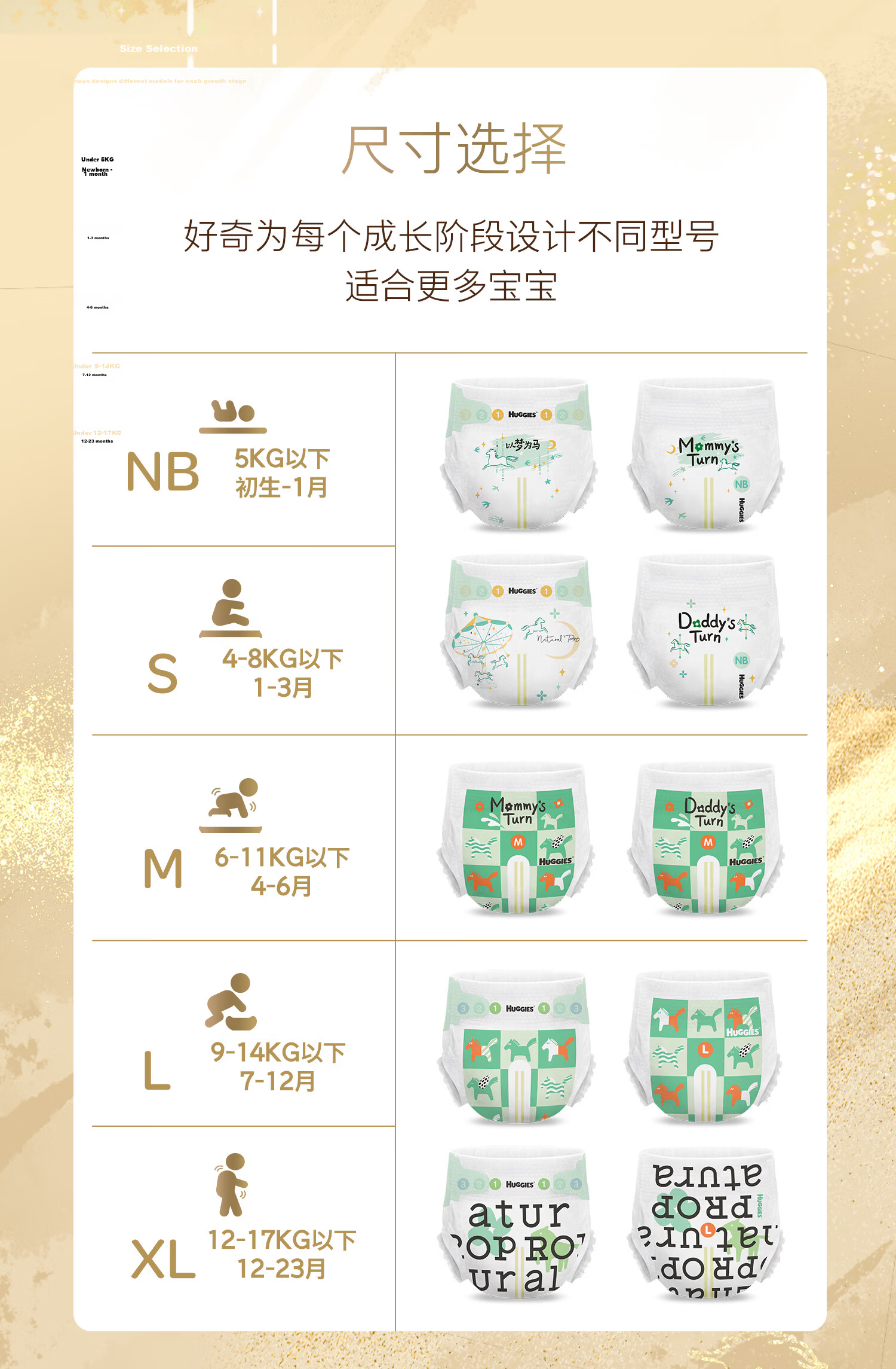 Huggies Deep Sleep Master Diapers Mini Pack M15 (6-11kg) [Luxury Deep Sleep] 12
