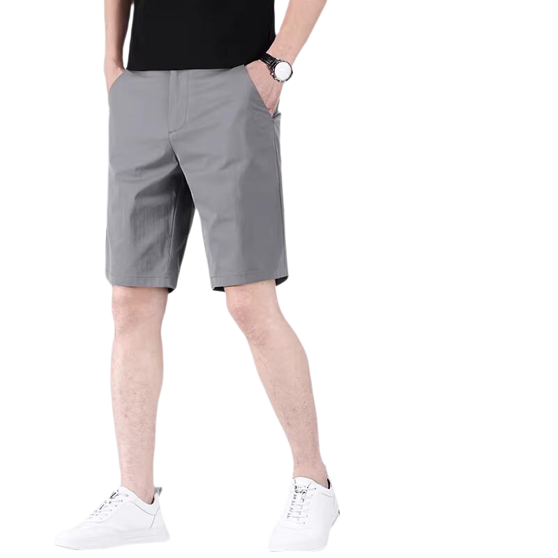 Playboy Ice Silk Men's Five-Point Shorts Summer Thin Breathable Quick-Dry New Business Casual Versatile Mid-Length Pants Trend