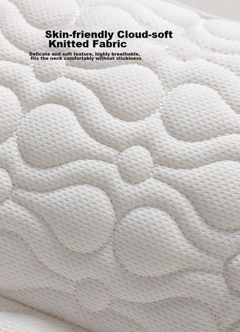 Hodo Embroidered Natural Latex Pillow Core Neck Support Pillow Adult Pair Cervical Pillow Core 48*74cm 6