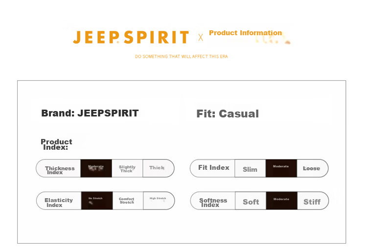 JEEP SPIRIT Men's Softshell Jacket Autumn Winter Men's Workwear Casual Trendy Loose Outerwear 11