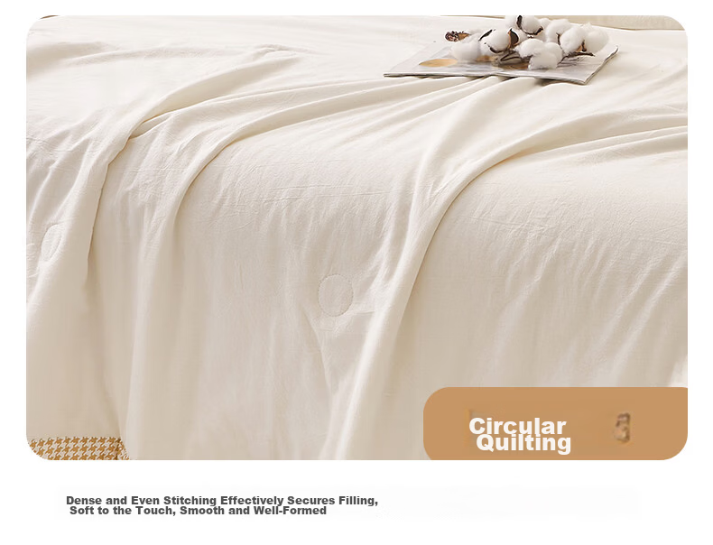 Hongdou Class A Summer Cooling Quilt Air Conditioning Quilt Core 100% Cotton Summer Quilt Summer Naked Sleep Pure Cotton Thin Quilt 1.5*2m Cloud White 15