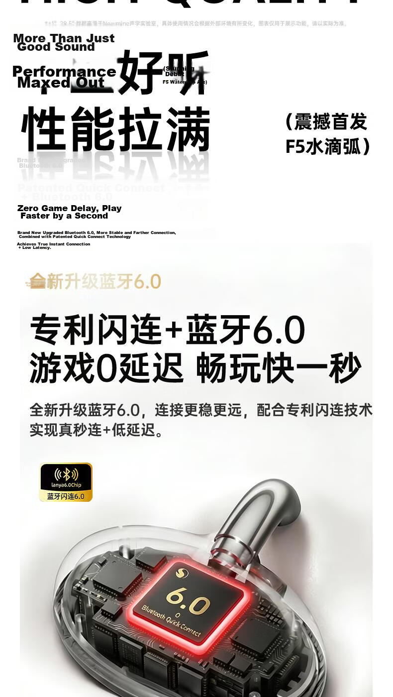 Zongguo Bluetooth Earphones 2026 New Multi-Language Translation Clip-On Wireless Open-Ear Noise-Cancelling High-Quality Sound Comfortable Secure Fit Long Battery Life 16